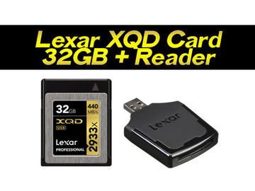 XQD card 32gb + Reader