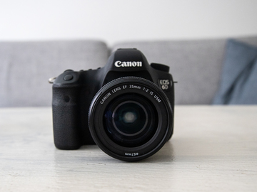 Canon 6D + 35 mm objektiv Kit.