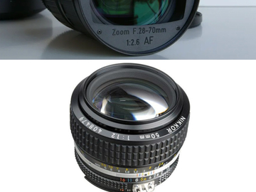 Angenieux 28-70 F2.6 + Nikon 50mm F1.2 and Metabones + Novoflex adapters