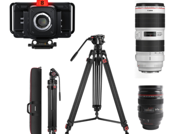 Blackmagic Studio Camera 6K Pro with Canon Lens set
